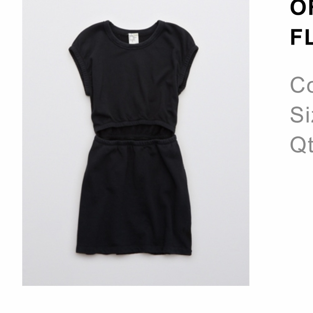 Aerie offline fleece cut out dress
